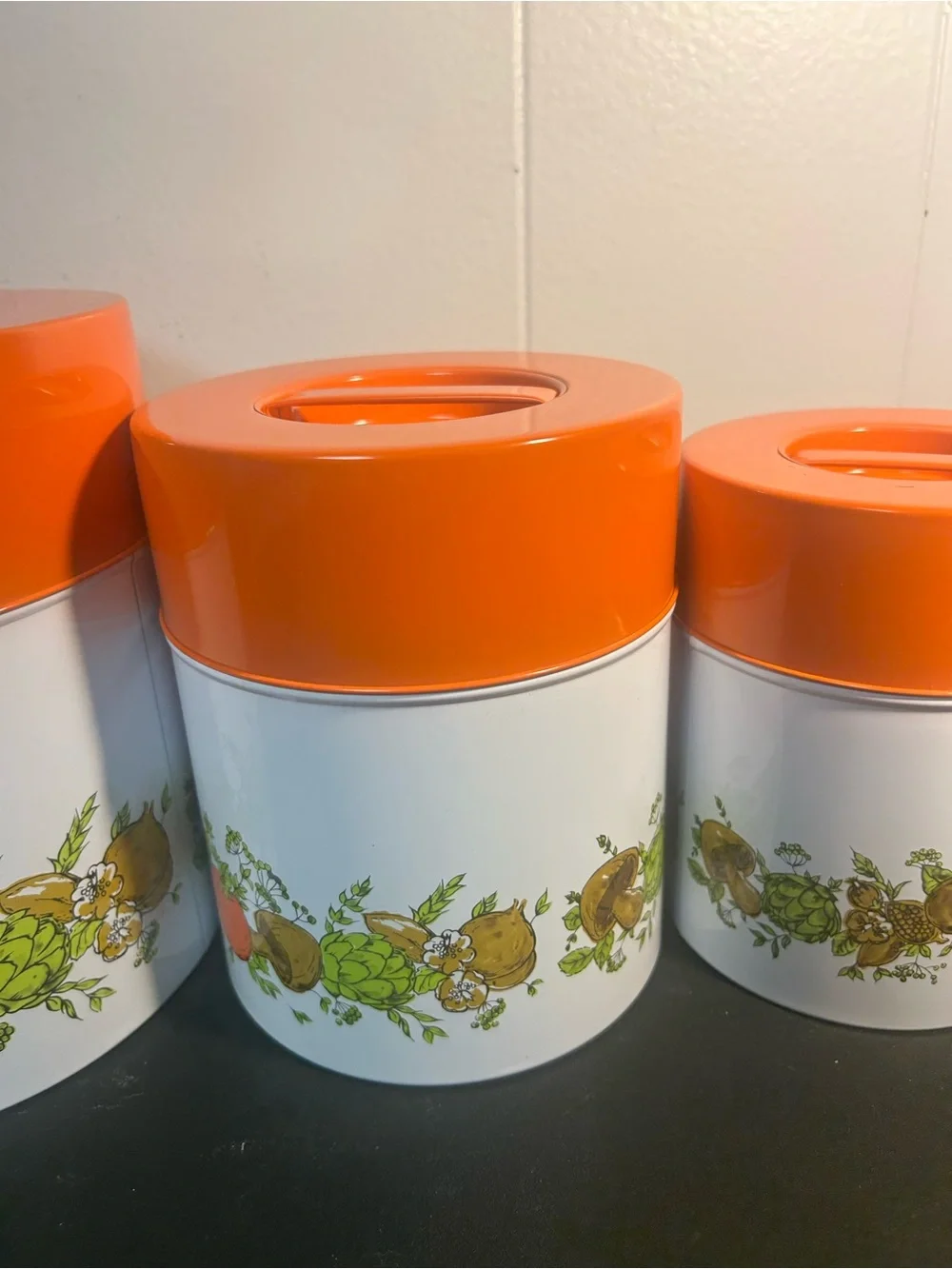 Vintage Tin Nesting Canisters “spice of Life” Japan 1970 BRAND NEW